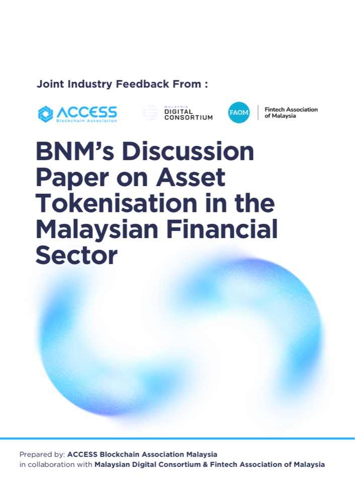 Joint Industry Feedback on BNM's Discussion Paper on Asset Tokenisation — cover